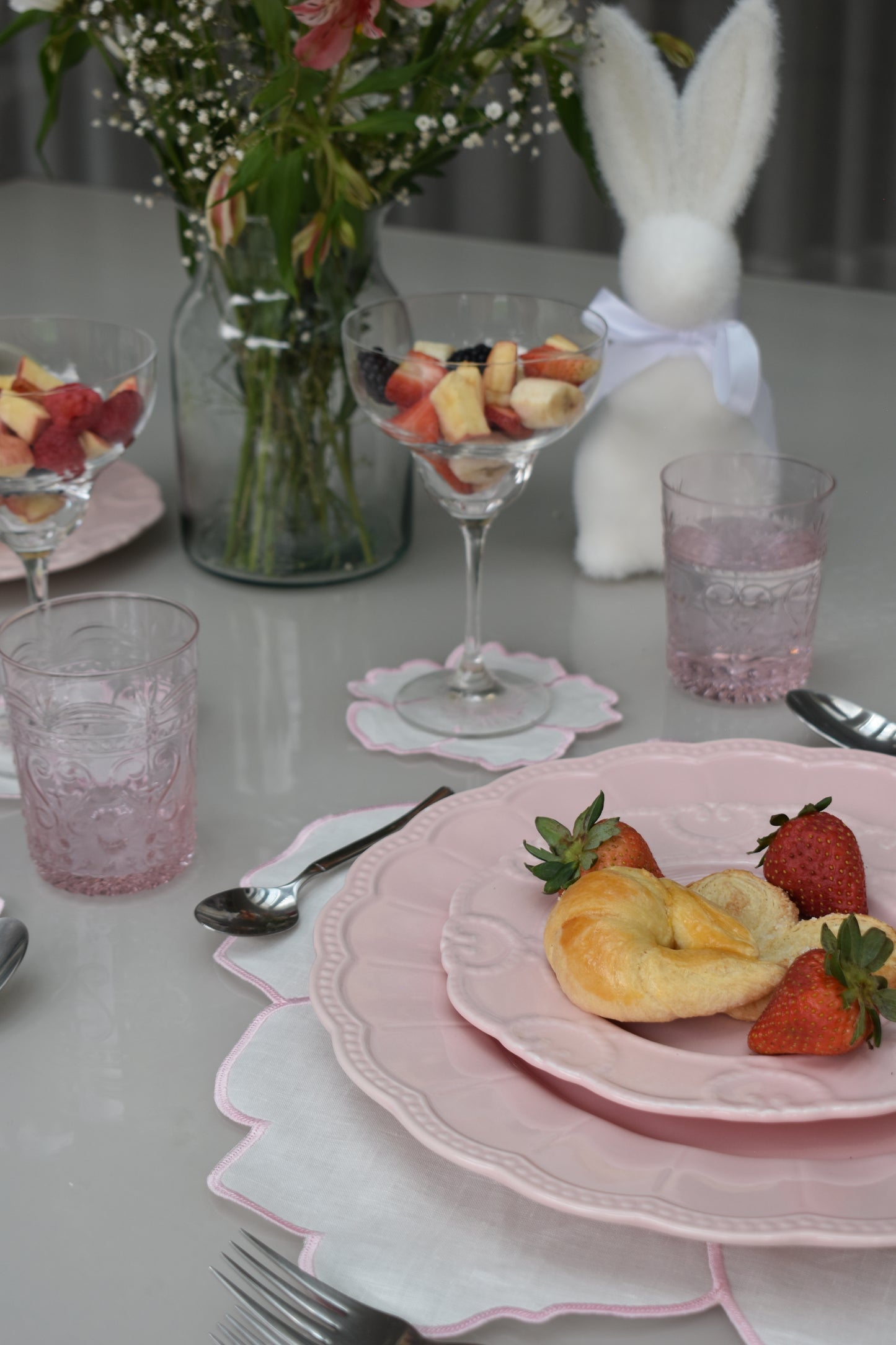 Set de 4 Individuales Pink Daisy