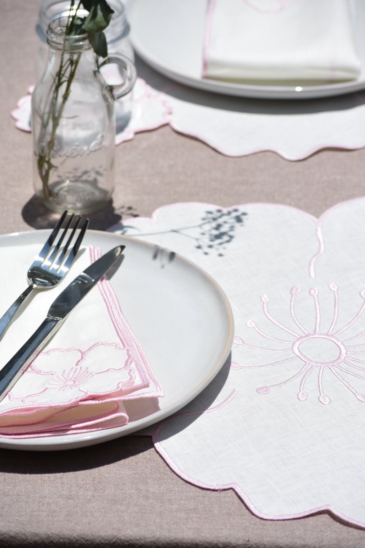 Set de 4 Servilletas Pink Daisy
