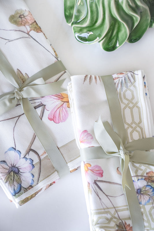 Bundle: Camino de mesa + Set de 4 servilletas Sienna