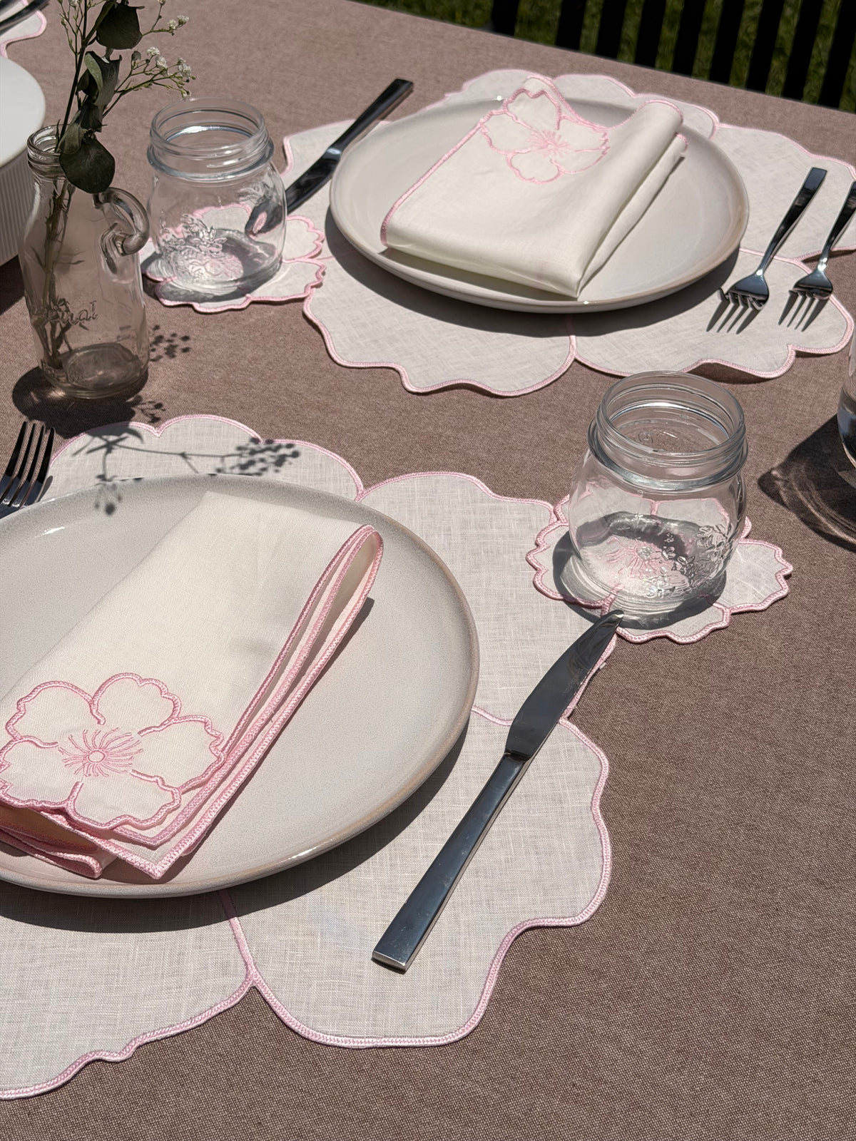 Set de 4 Individuales Pink Daisy