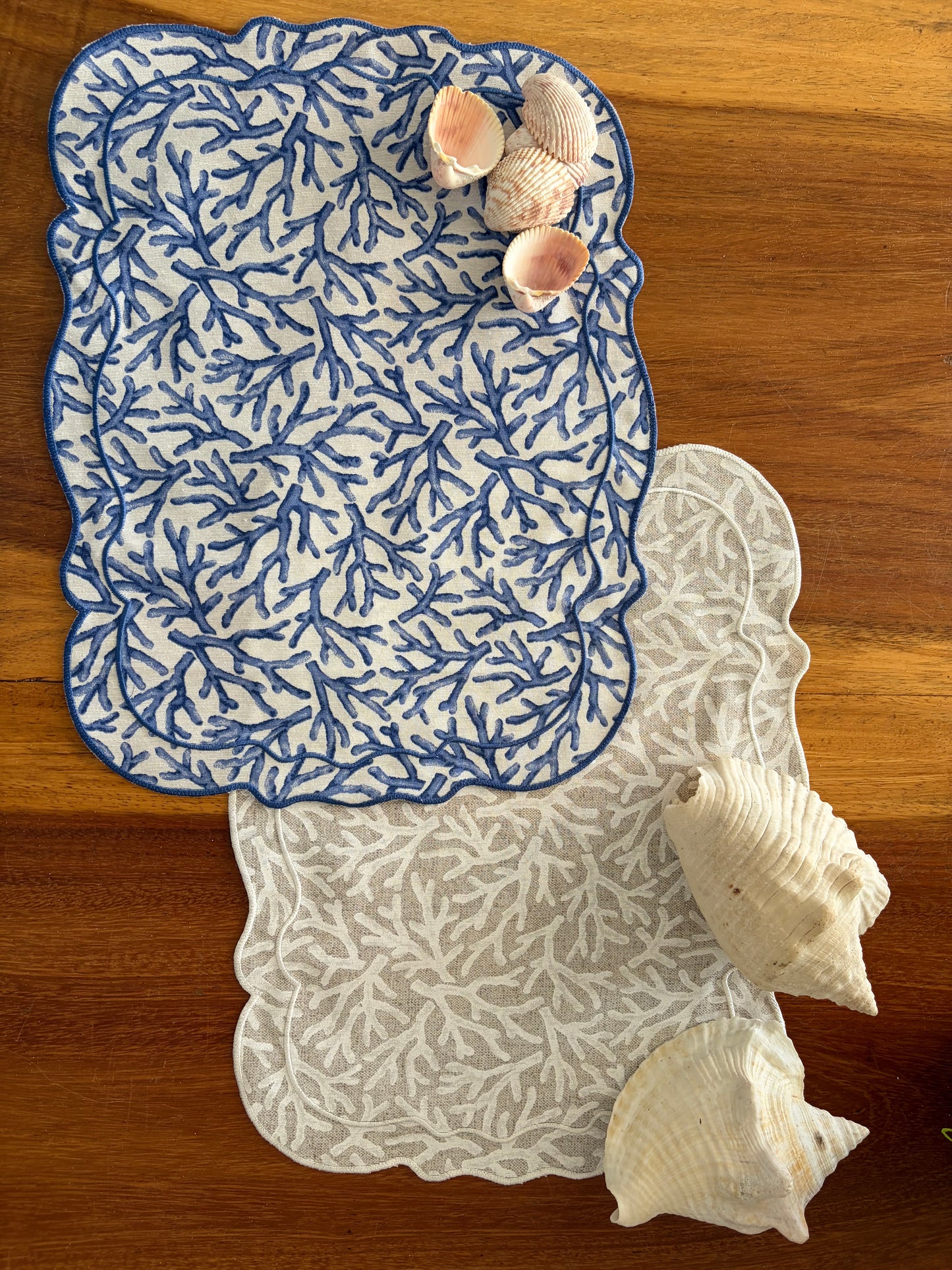 Set de 4 individuales Luisa Coral beige