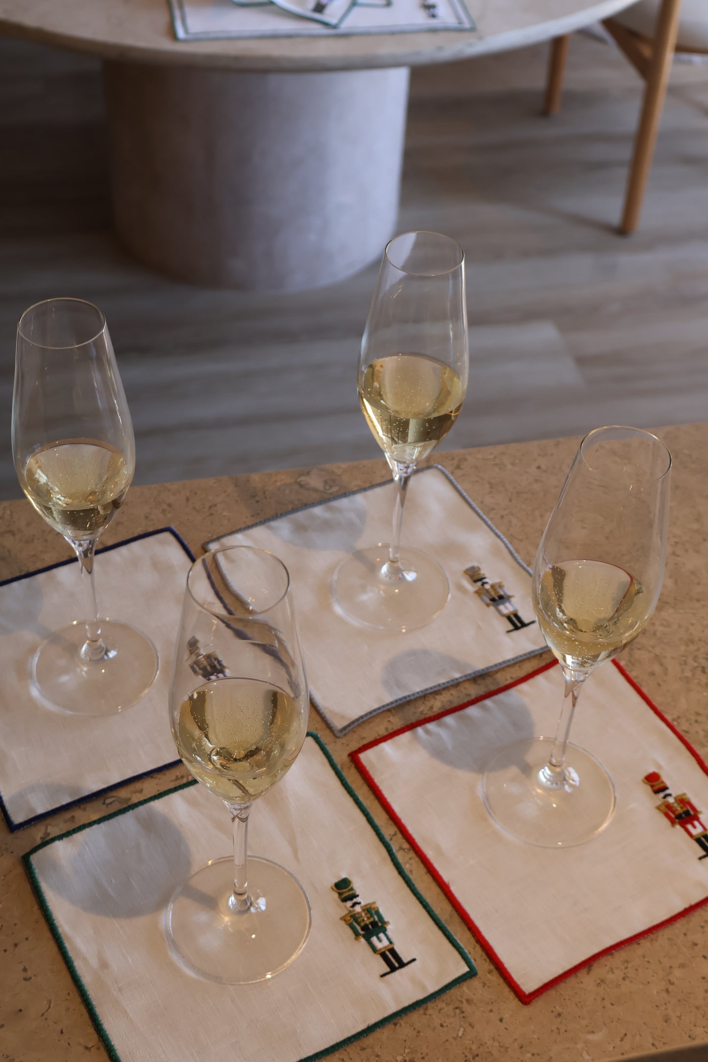 Set de 4 cocteleros de Cascanuez