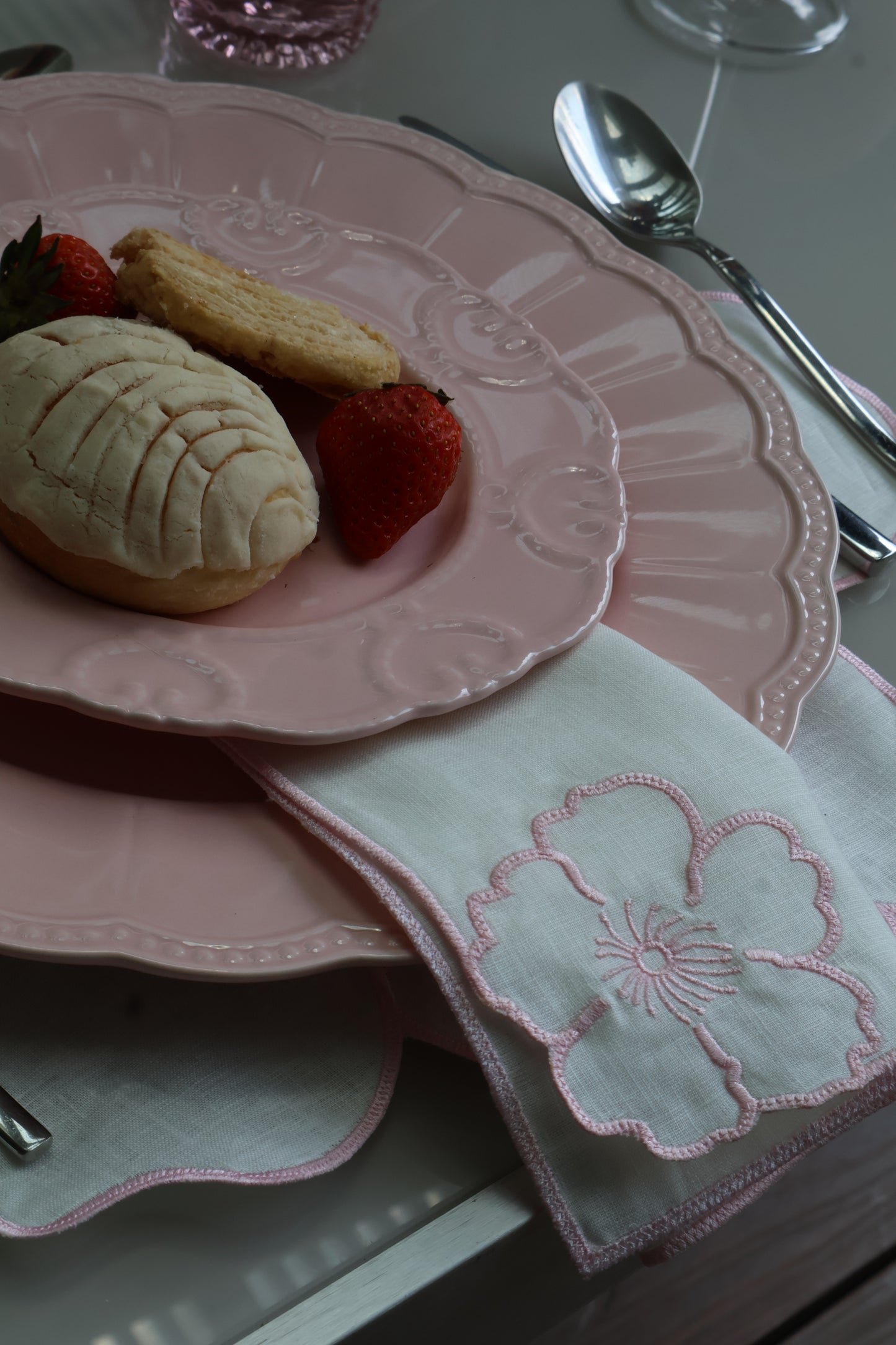 Set de 4 Servilletas Pink Daisy