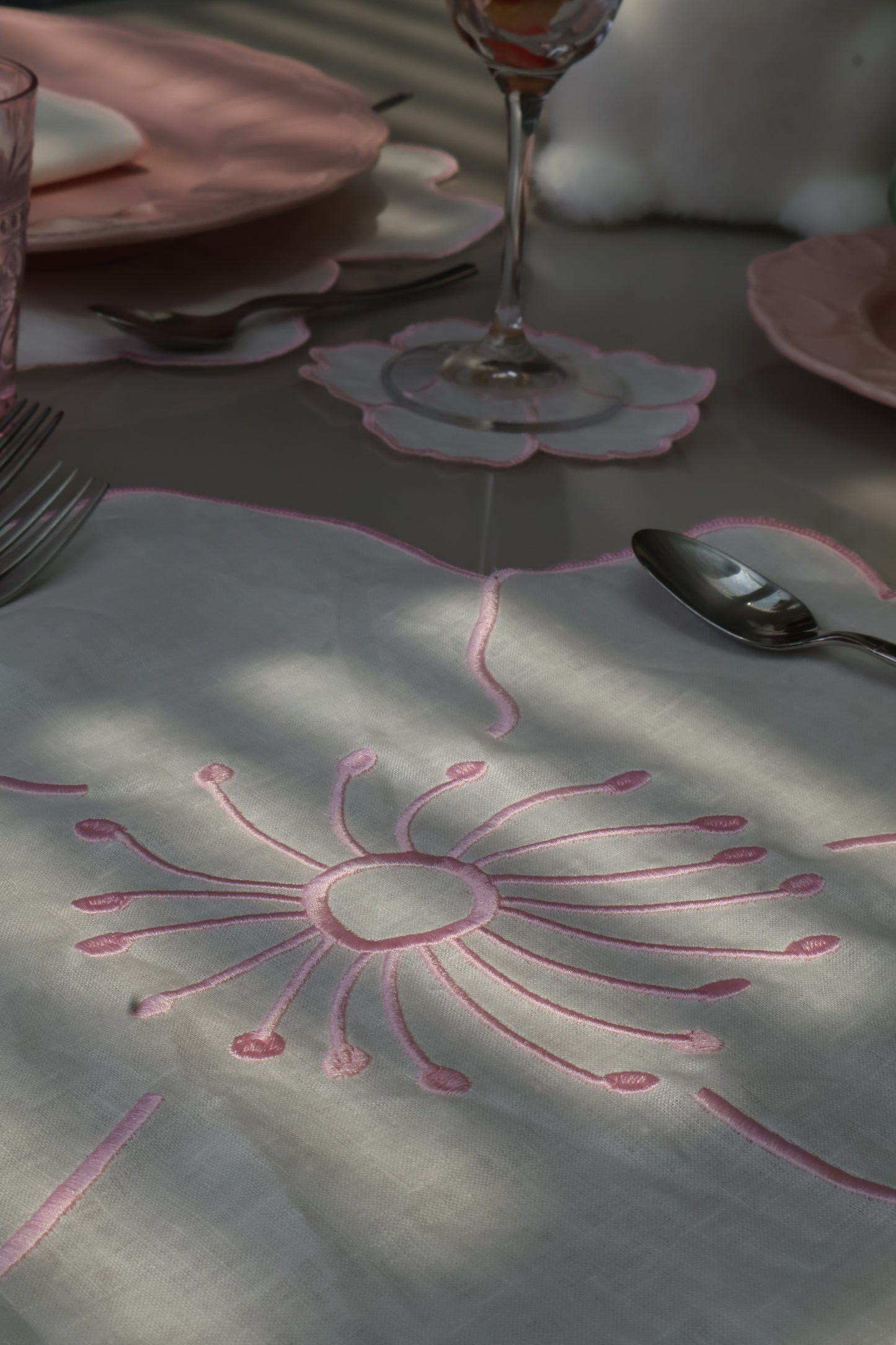 Set de 4 Individuales Pink Daisy